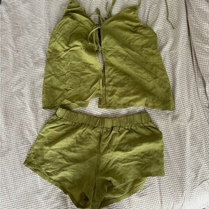 Edikted Linen Look Two Piece Set